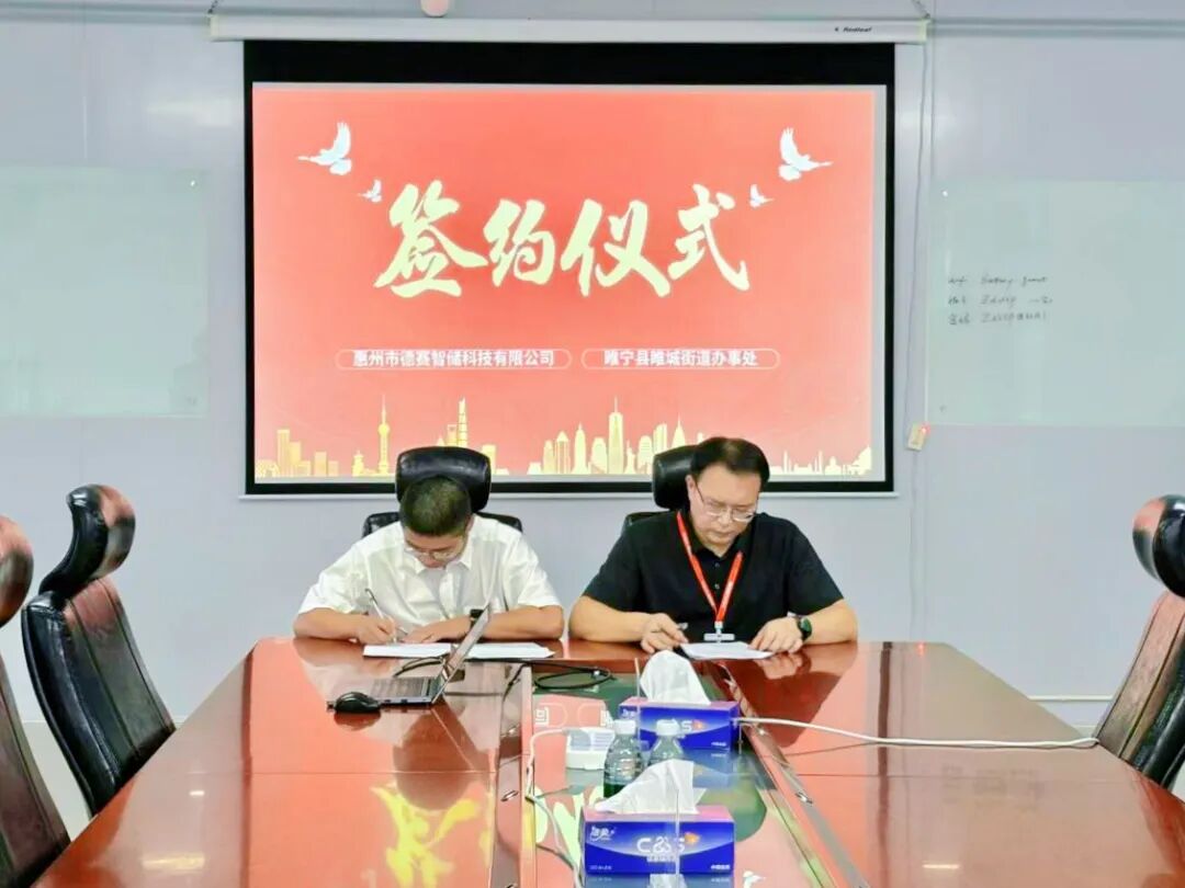 政企联手 “储电锁碳” ——德赛电池电网侧300MW/600MWh储能项目签约！